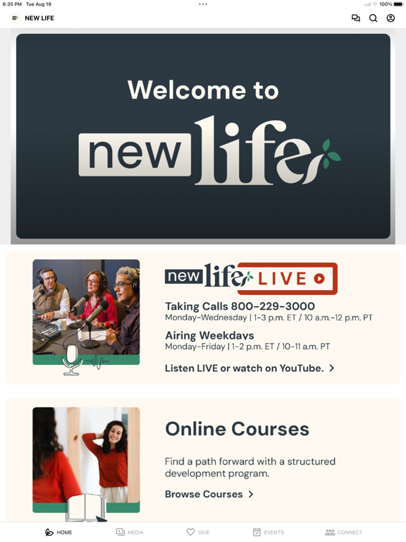 Screenshot #4 pour NEW LIFE MINISTRIES APP