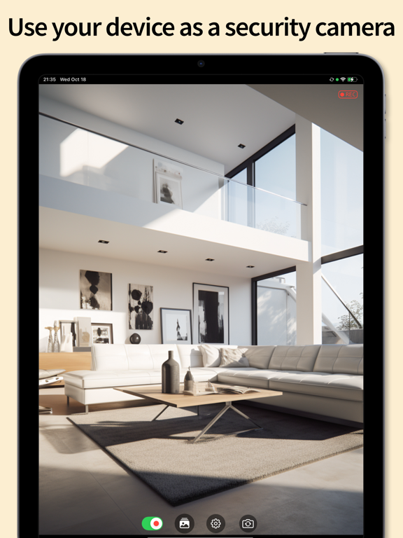 Security Camera: Watchful Cam iPad screenshot 1 - Lifestyle app