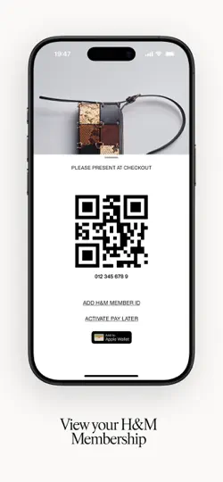 Captura de pantalla de H&M en iPhone 6