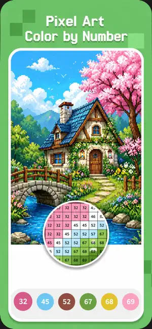 Cozy Pixels: Color by Number screenshot 2