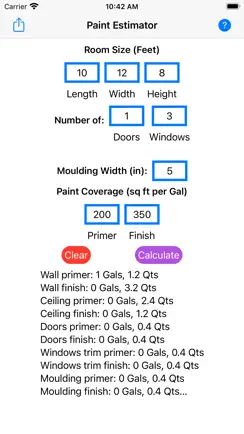 Room Paint Estimator iPhone image 1
