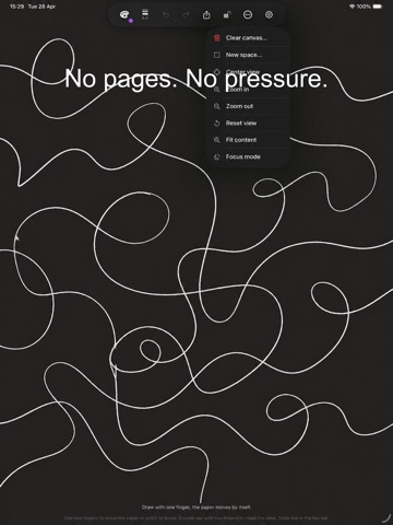 Infinity Paper iPad screenshot