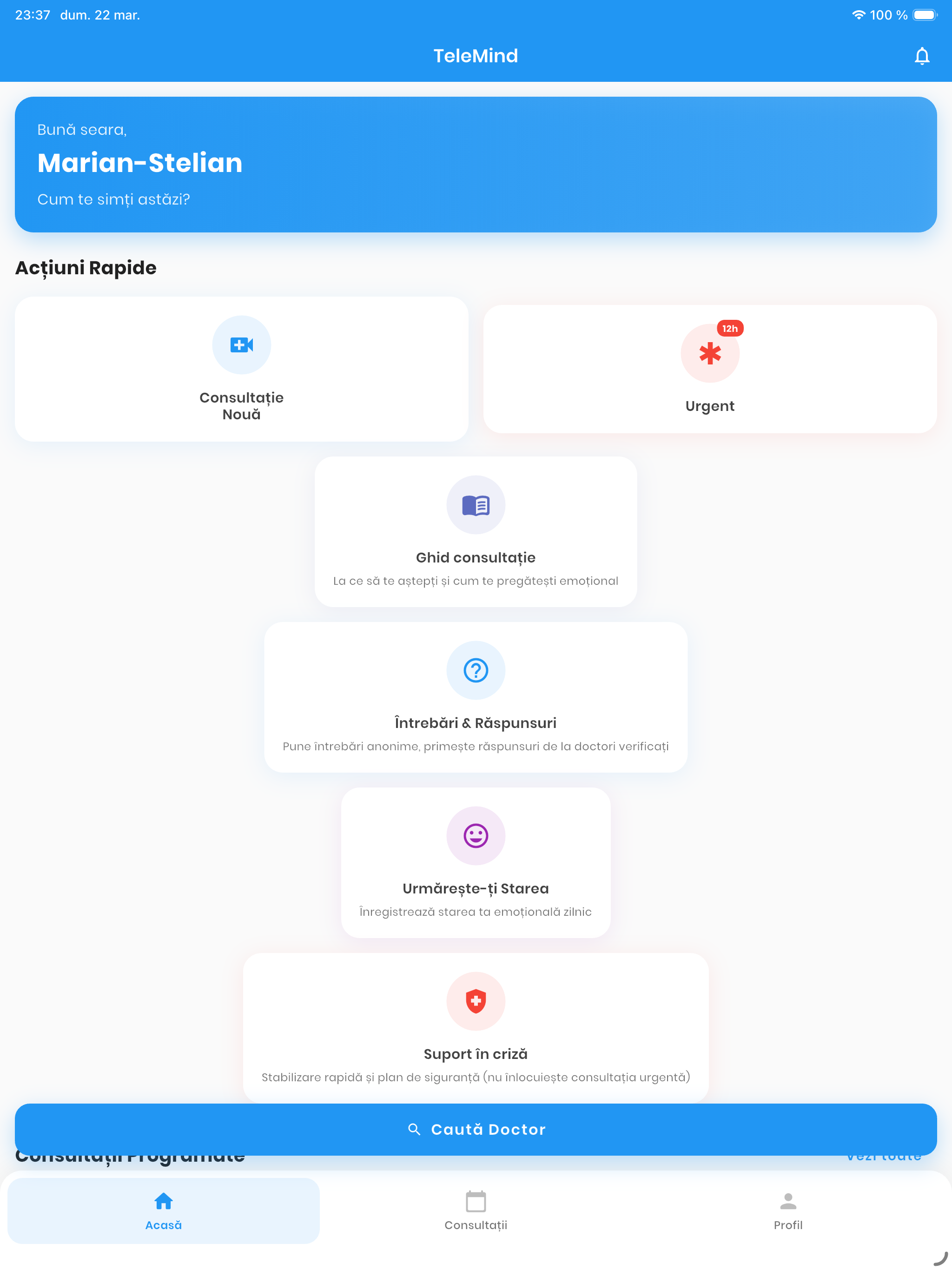 TeleMind - Psihiatrie Online screenshot 7