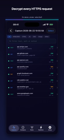 HTTrail screenshot
