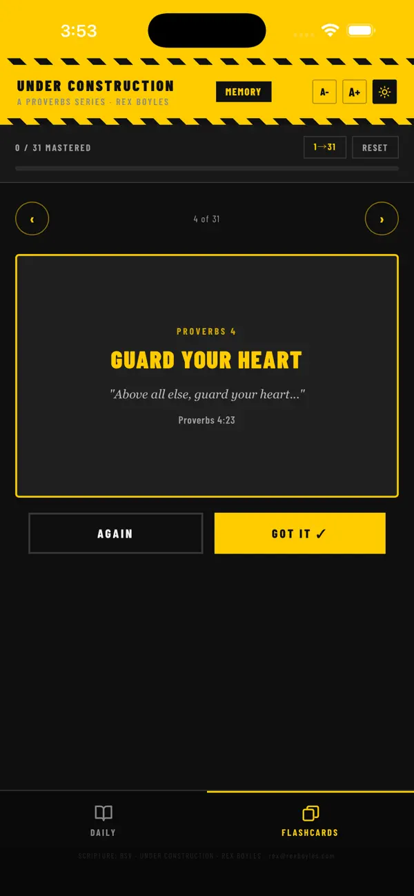 #4. Proverbs - Under Construction (iOS) Által: Straight Truth Press