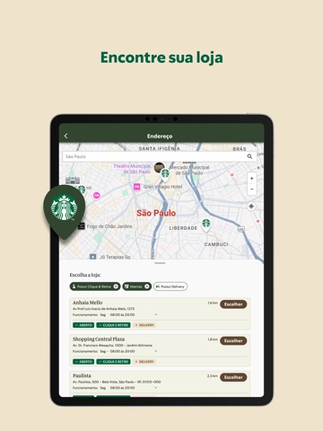 Starbucks Brasil iPad screenshot 3