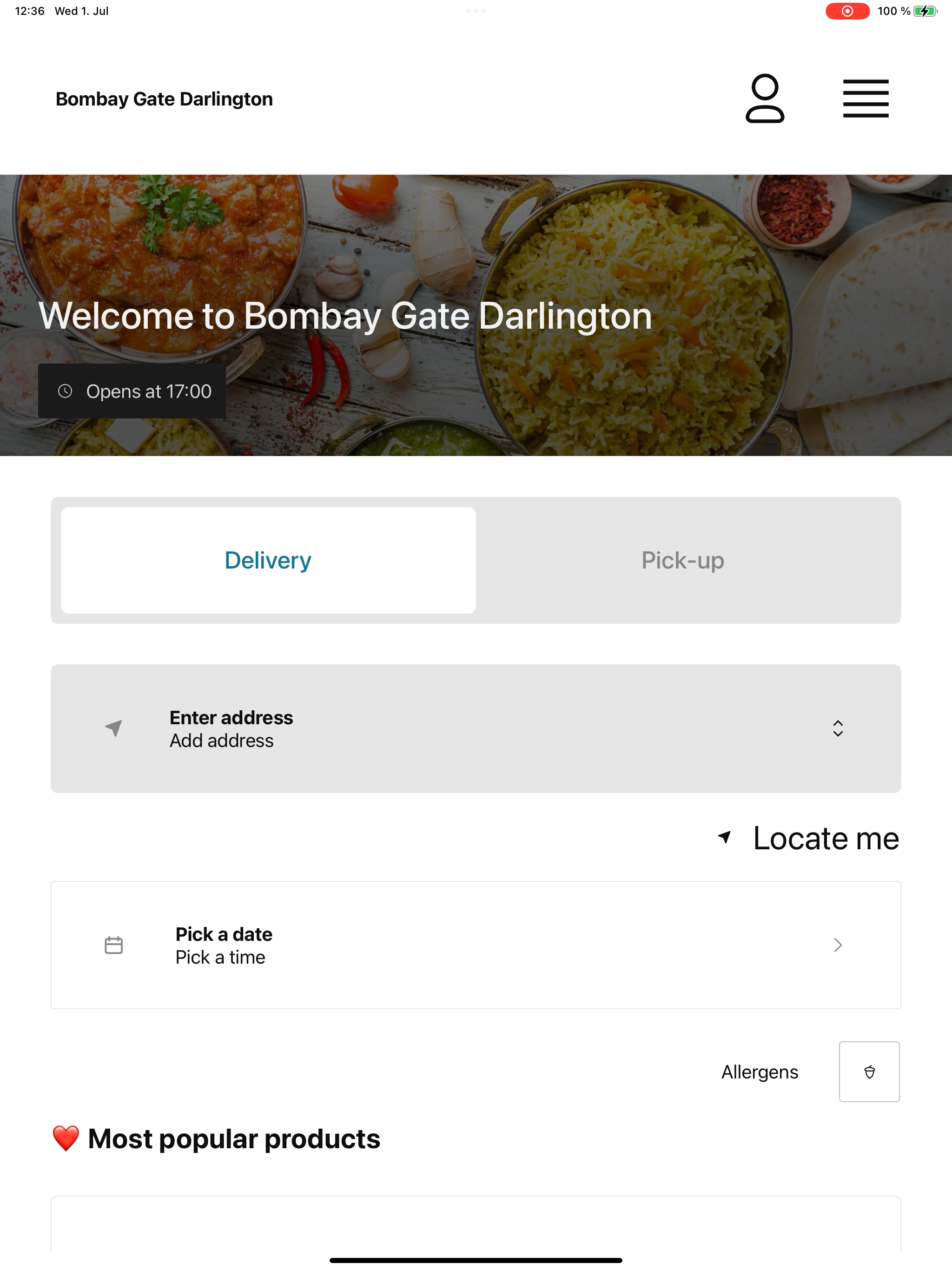 Bombay Gate Darlington screenshot 7