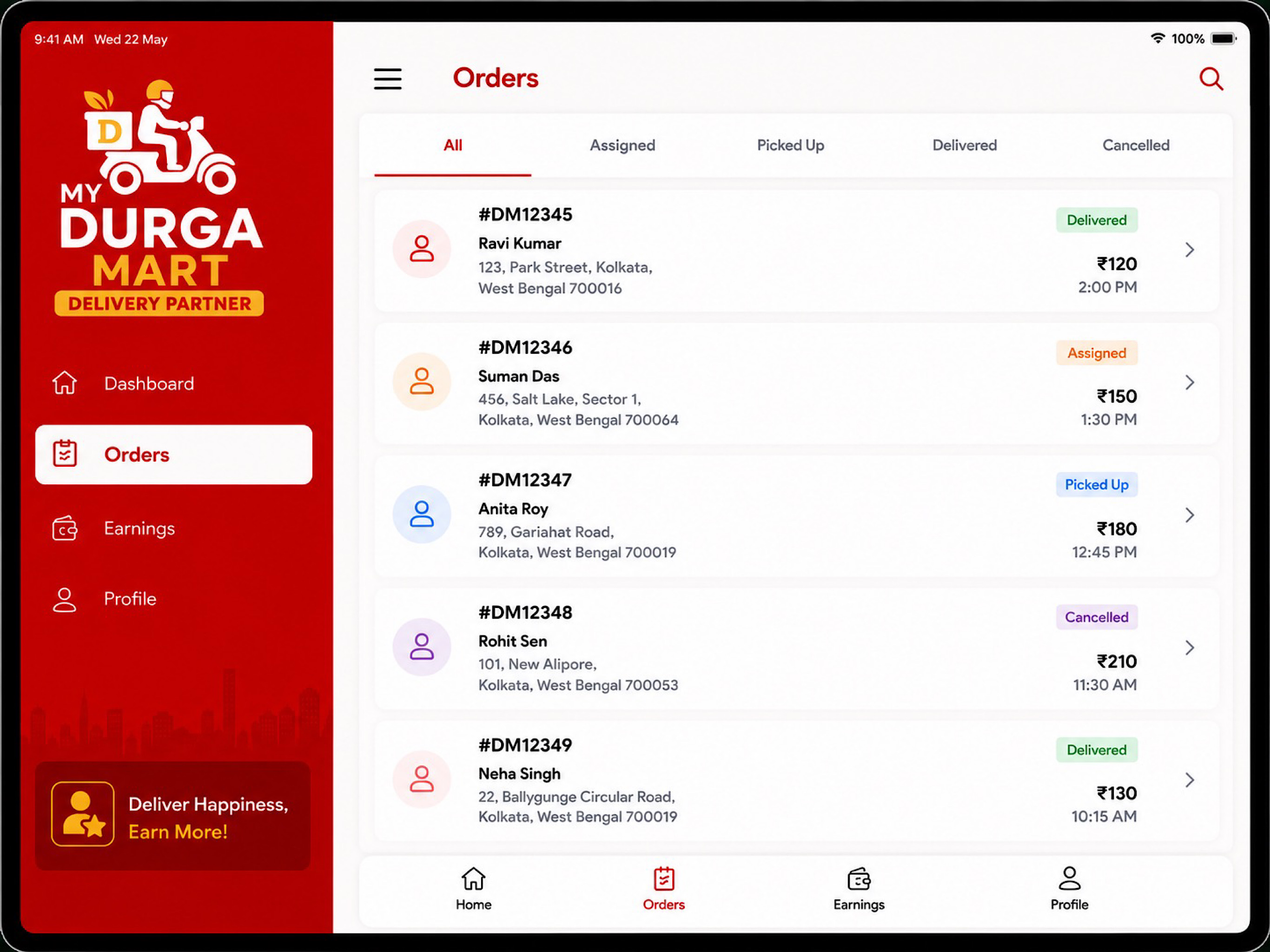 MY DURGA MART-DELIVERY PARTNER screenshot 6