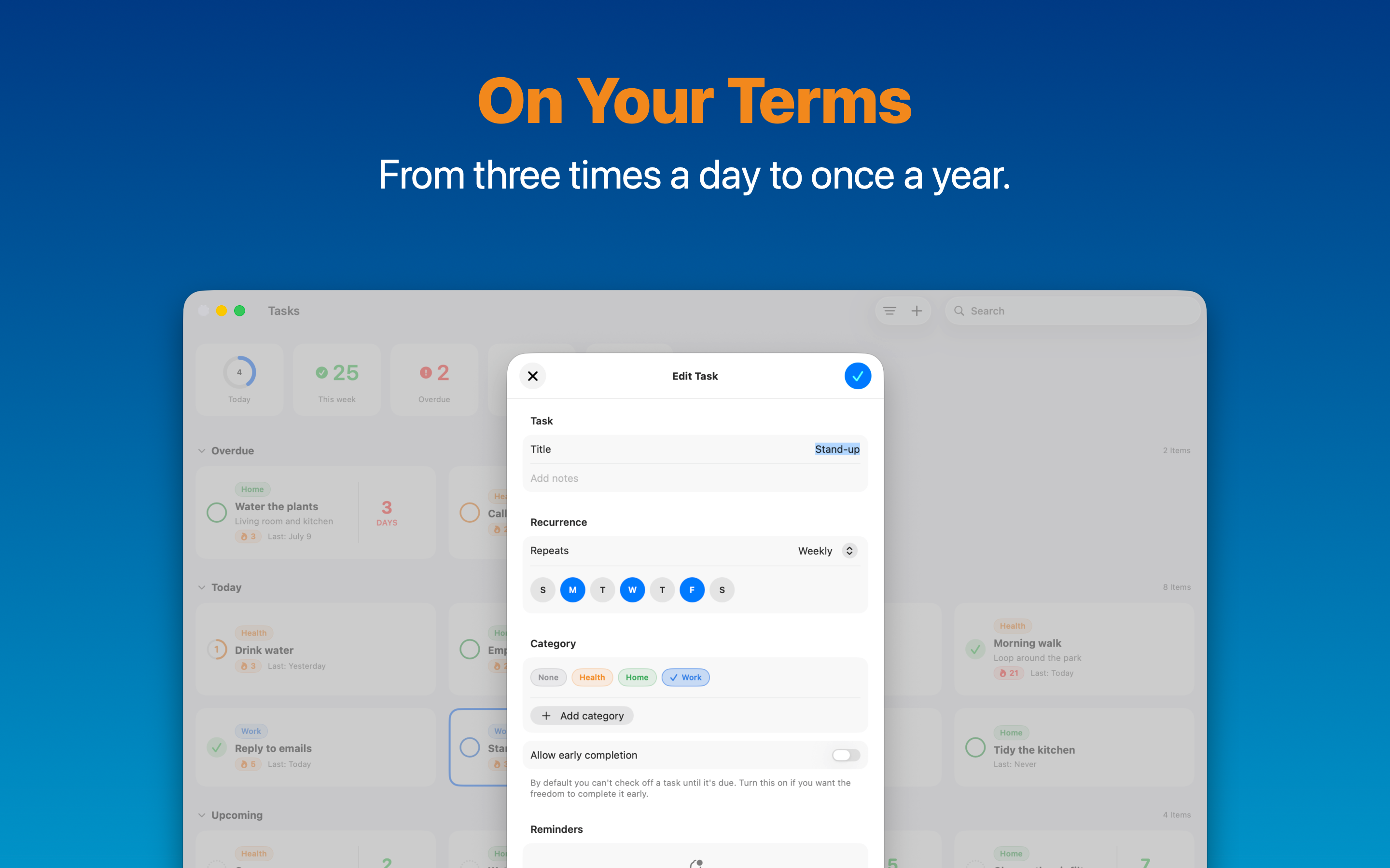 Backtask: Recurring Tasks screenshot 24