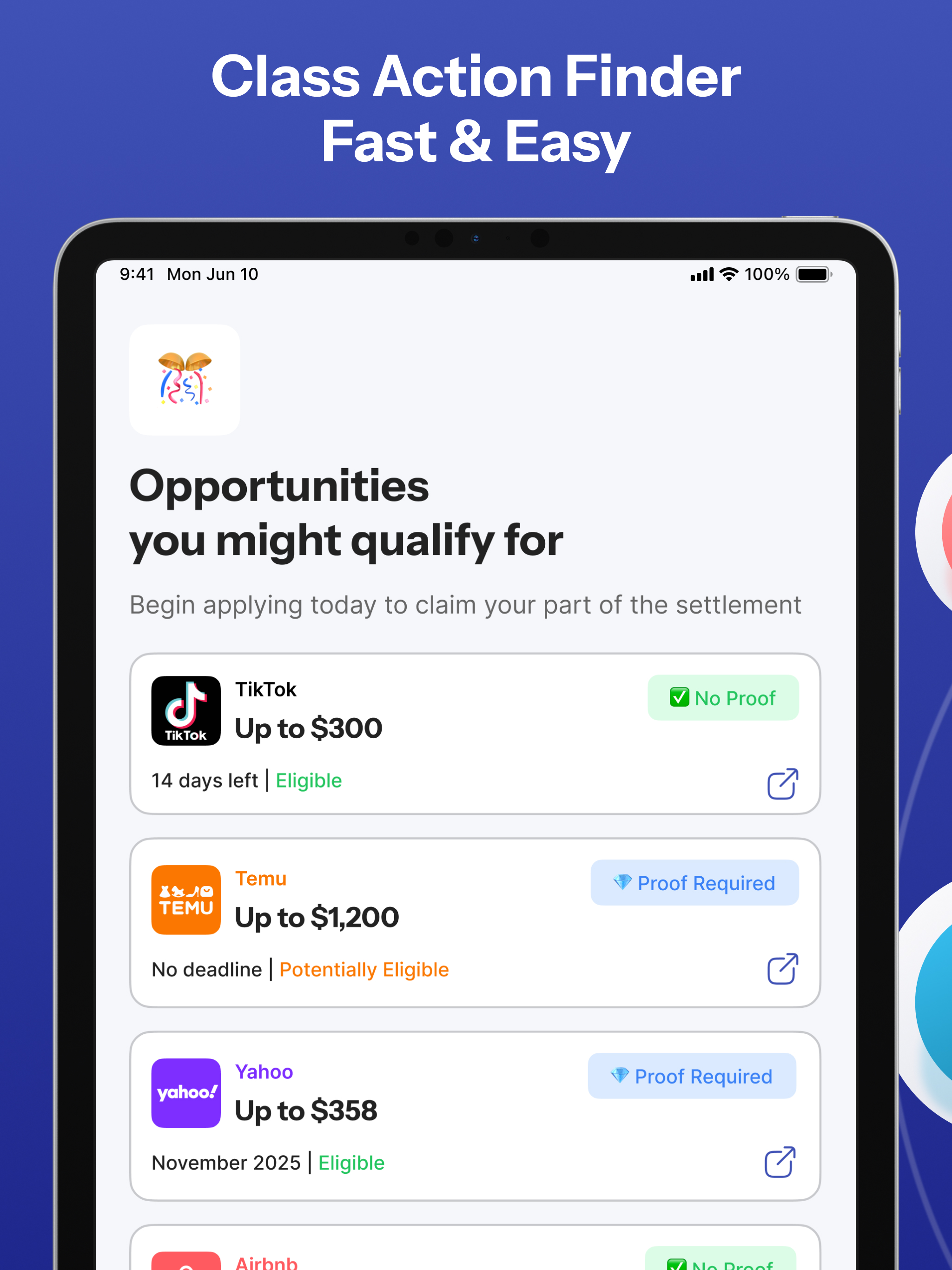 Class Action Claims — ClaimBee screenshot 5