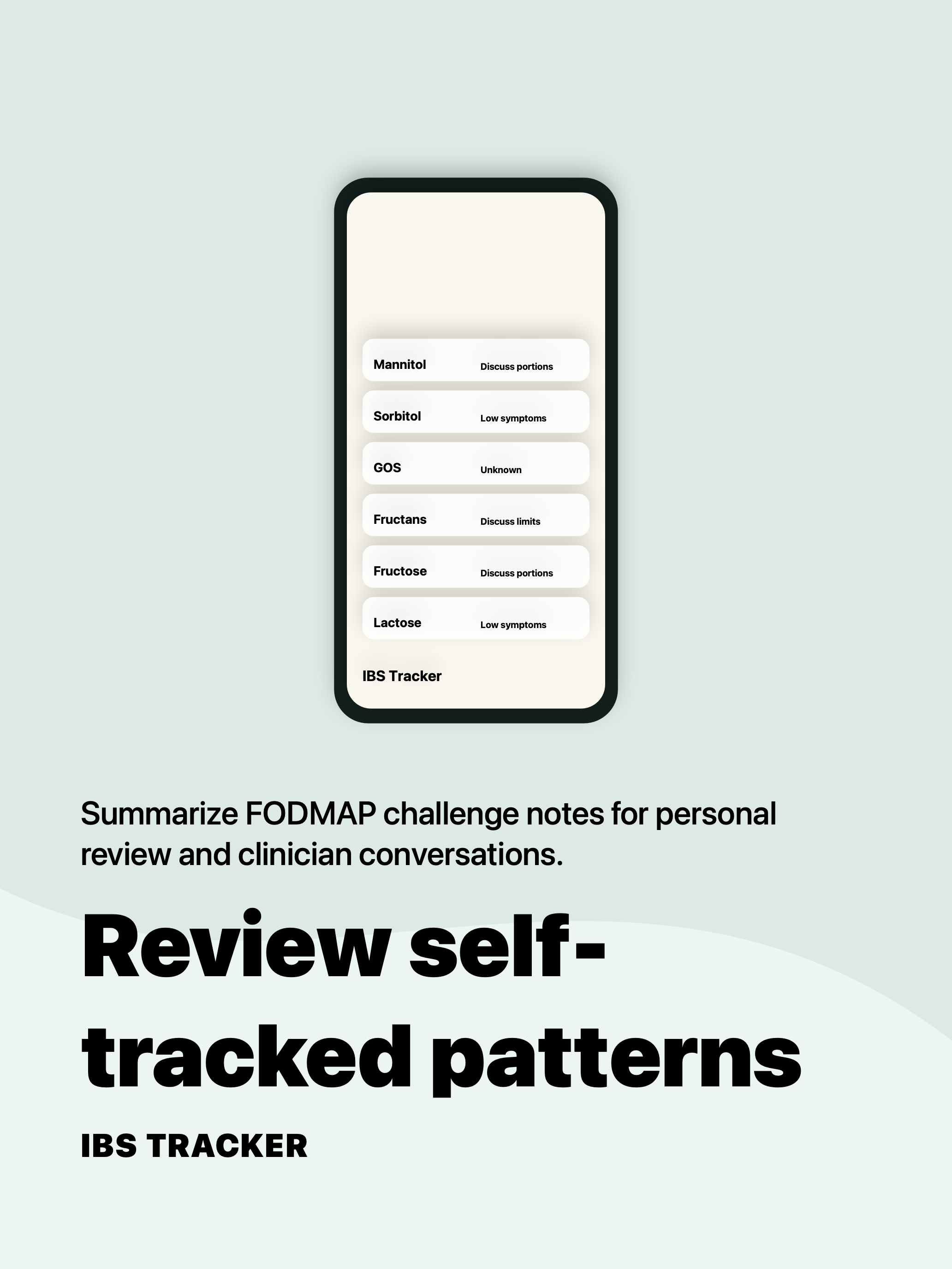 IBS Tracker: FODMAP Diary