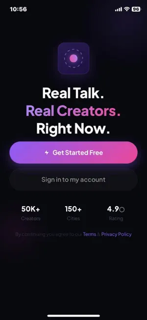 RTGLIVE –Go Live, Chat,Connect screenshot 1
