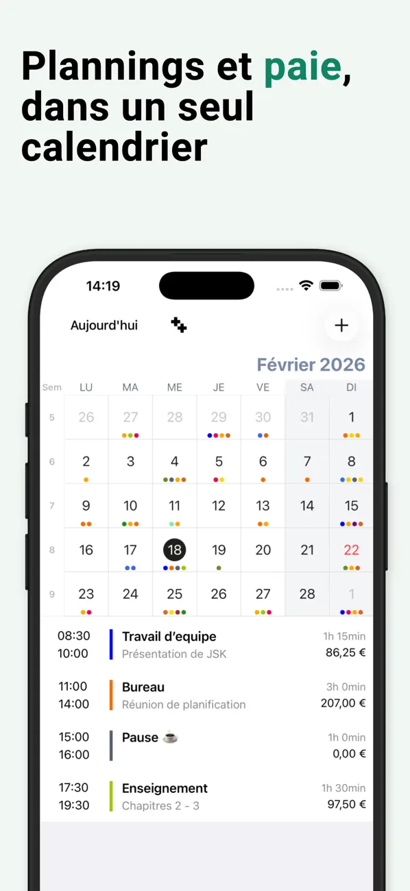 Screenshot #2 pour Suivi horaire - Salarybook