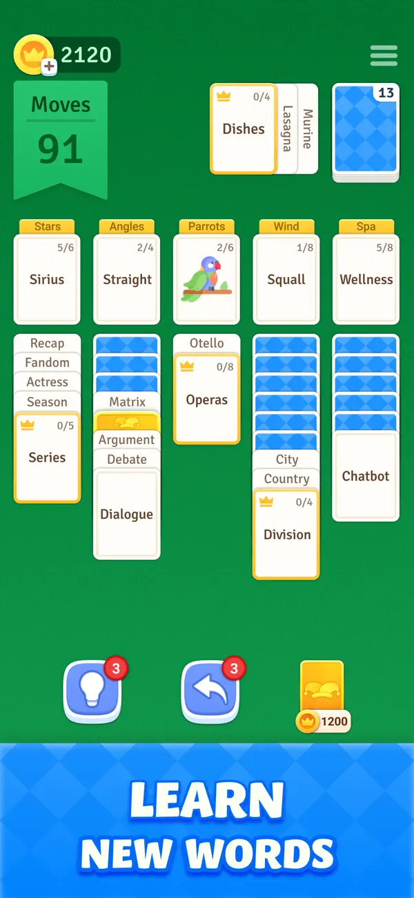 Solitaire Associations Journey iOS Mod IPA screenshot 5 - iOS game interface