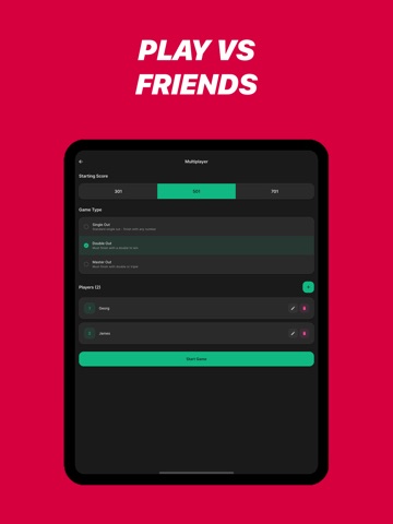 Dart Counter - DartBuddy iPad screenshot