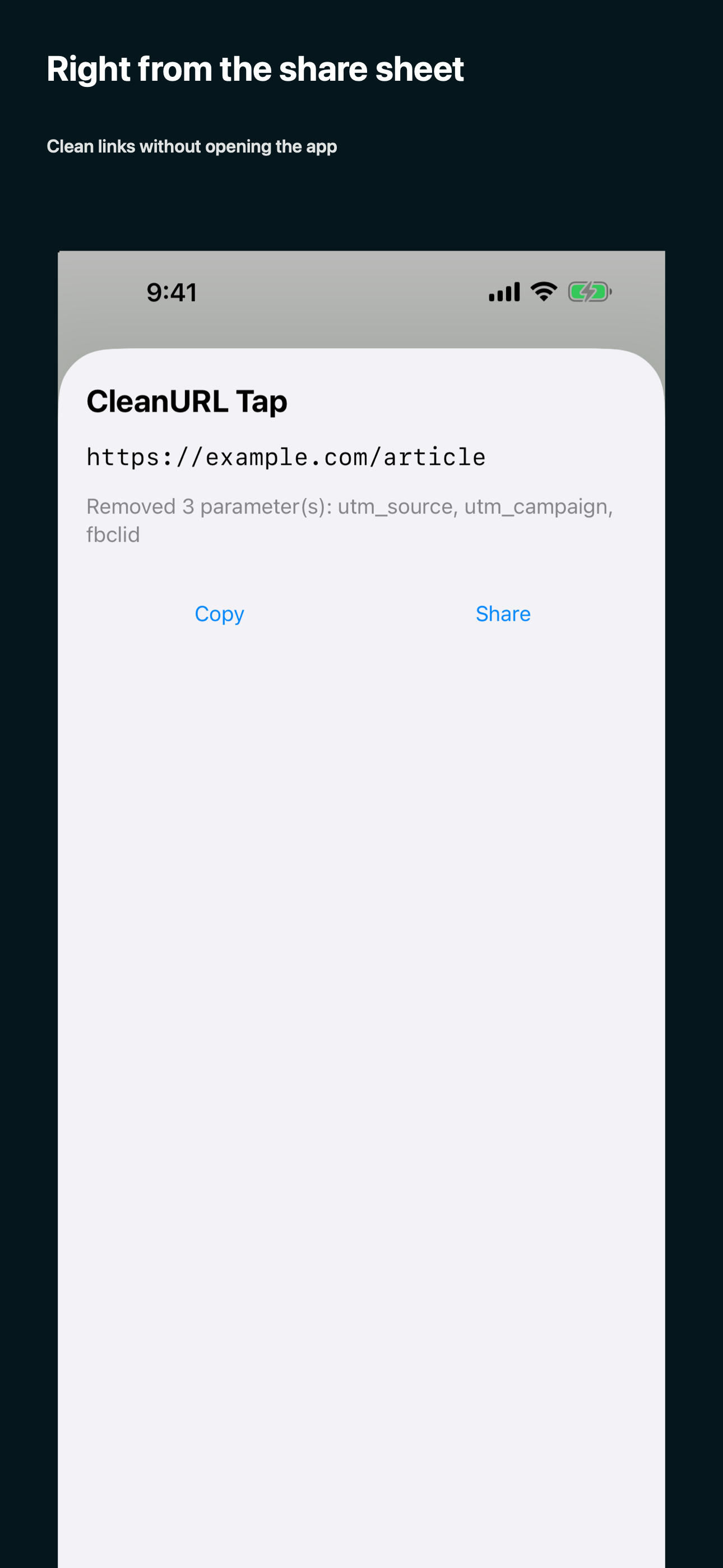 CleanURL Tap - Tidy Long Links screenshot 3
