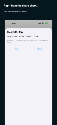 CleanURL Tap - Tidy Long Links screenshot