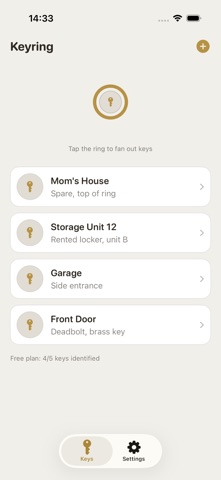 Keyring: Key Organizer Screenshot 1 of 5
