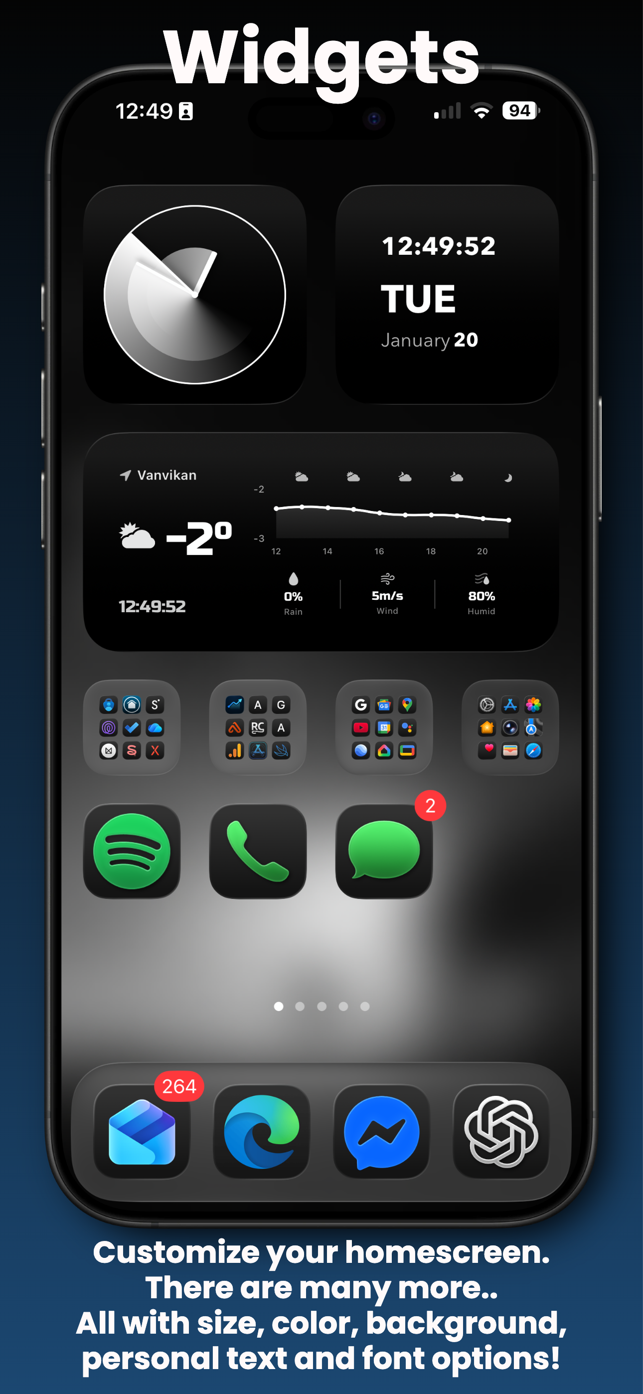 Digital Clock Widget · StandBy