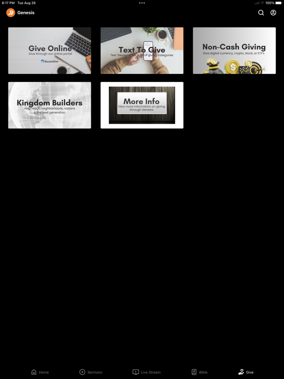 Genesis People iPad screenshot 4 - Lifestyle app