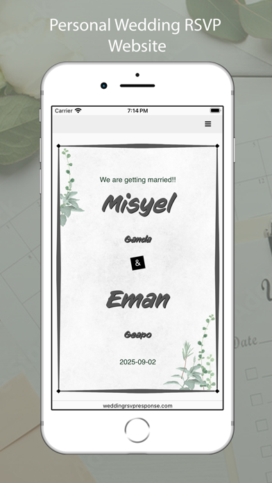 Wedding RSVP & Planner Tools Screenshot