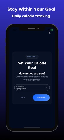 Food Calorie Tracker Free iPhone screenshot