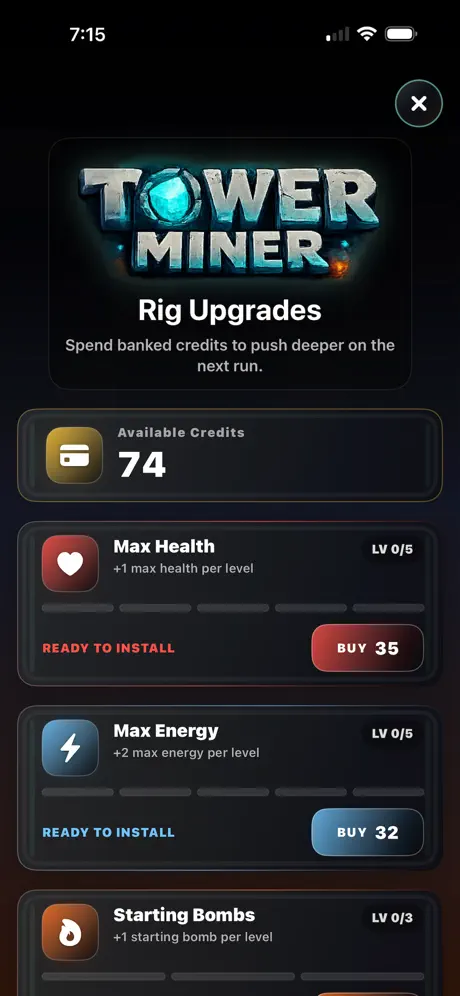 TowerMiner screenshot 4