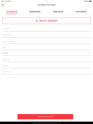 Libis Clothing iPad screenshot