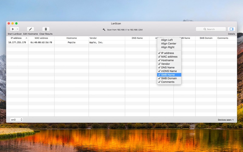 LanScan for Business Screenshot