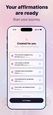 Affilist: Voice Affirmations screenshot