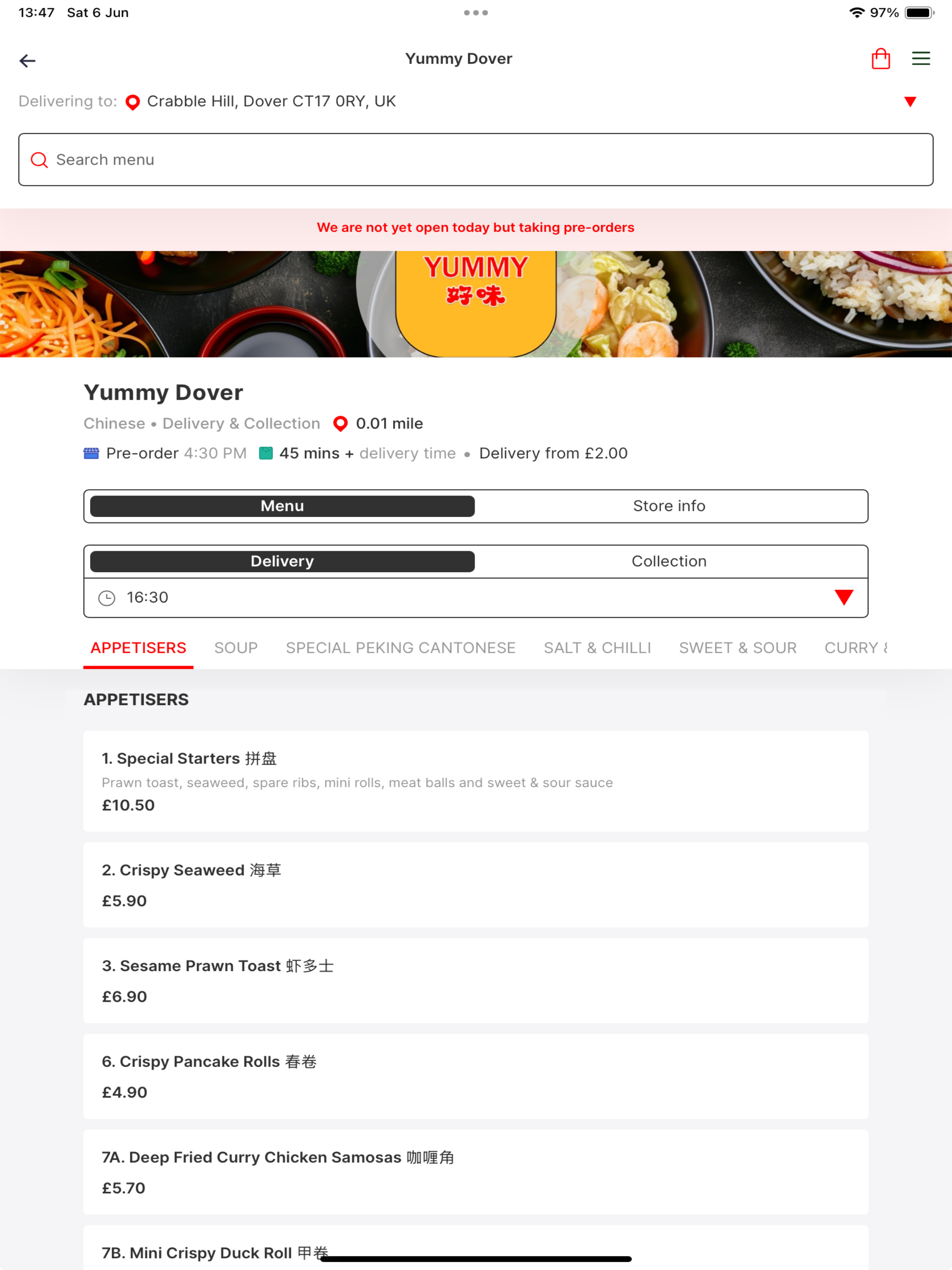 Yummy Takeaway, Dover screenshot 5