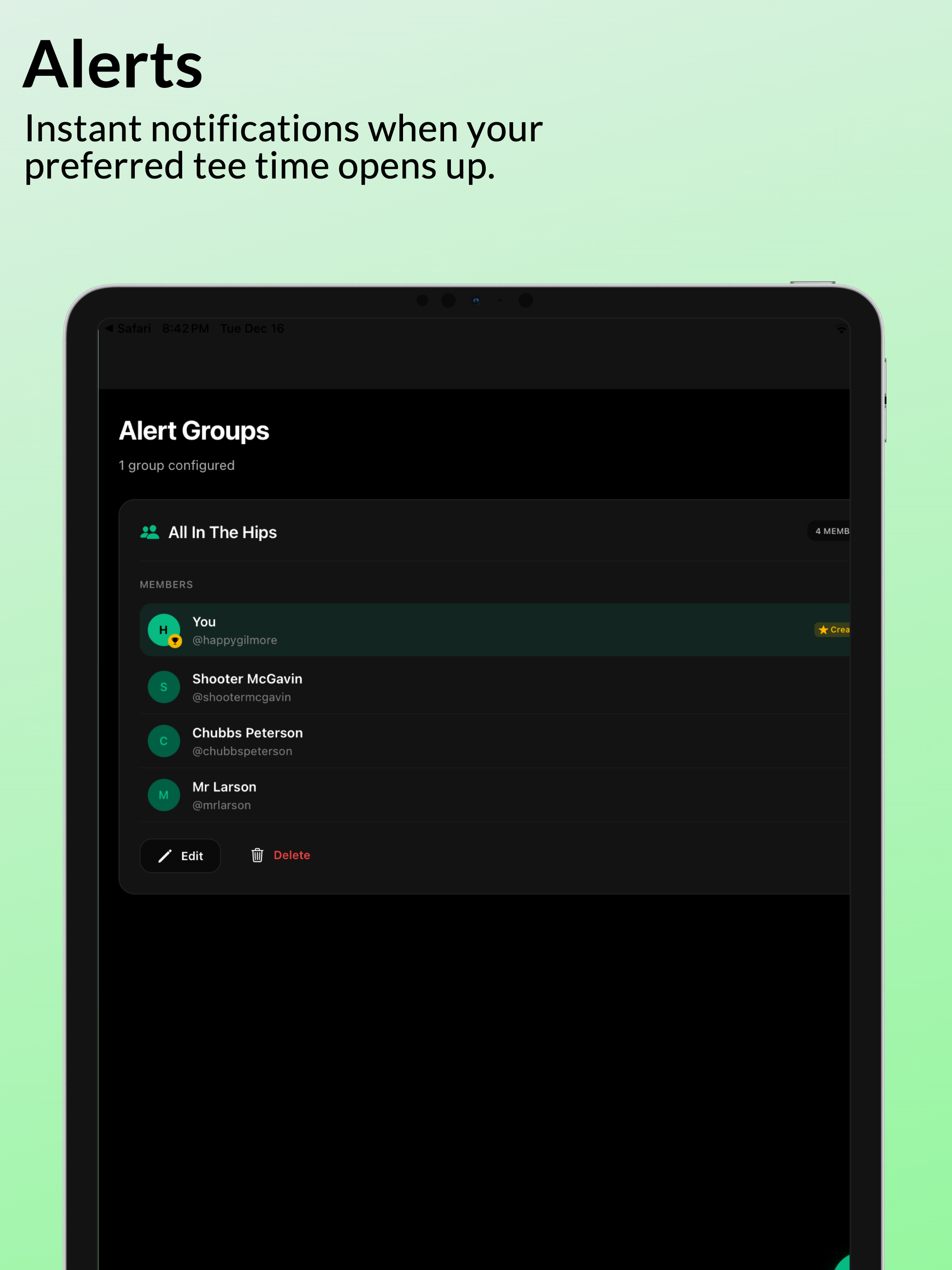 Tee Time Alert Pro screenshot 7