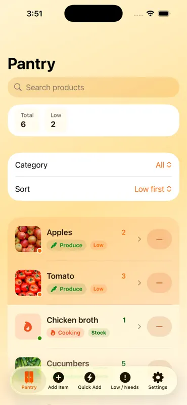 Simple Pantry Flow screenshot 5 of 8