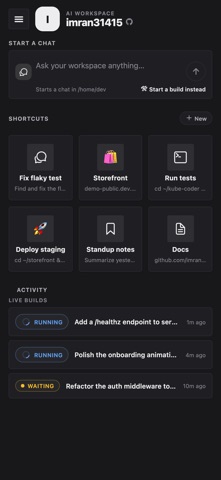 kube-coder Screenshot 3 of 7