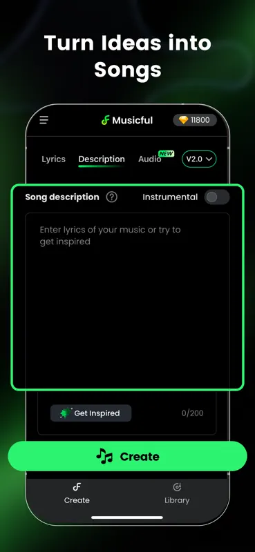 Crear música con IA - Musicful screenshot 3 of 6