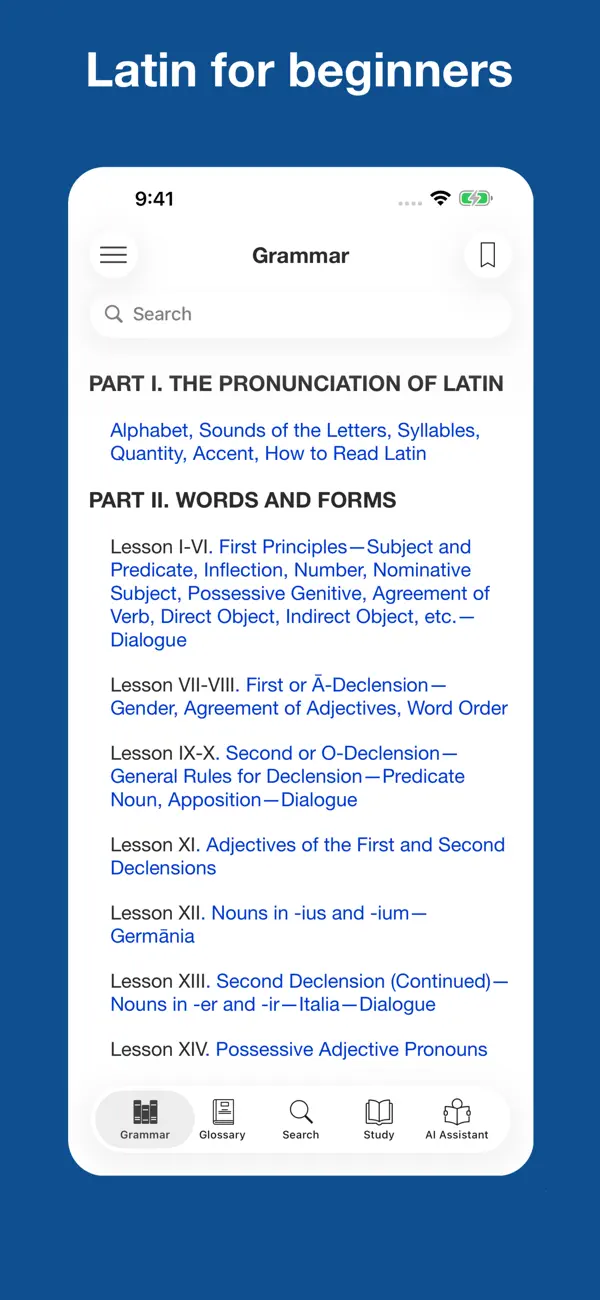 Screenshot #1 pour Latin for Beginners