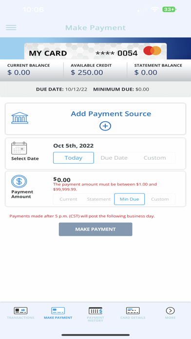 NFFCU Cards Screenshot