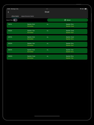 My Darts Tournament Client iPad screenshot