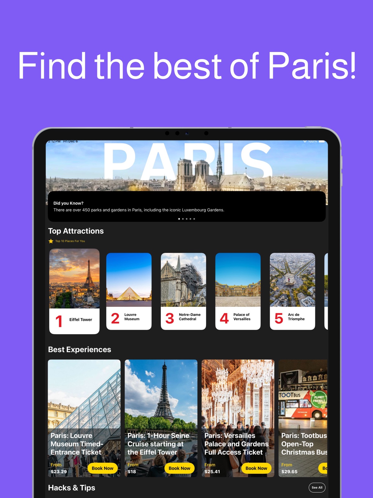 Paris Travel Guide . ipad screenshot 3