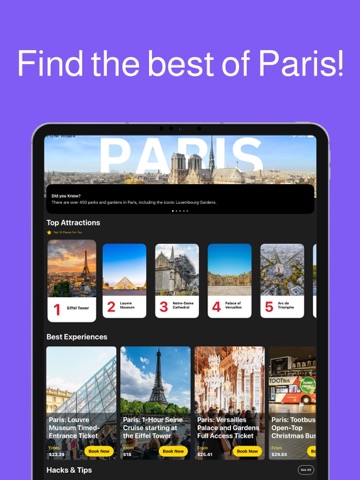 Paris Travel Guide . iPad screenshot