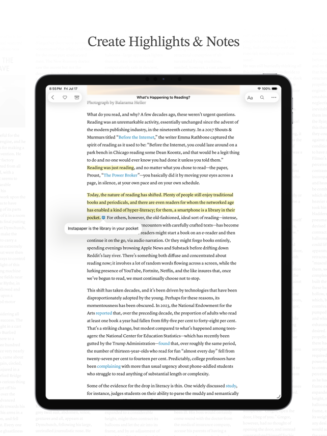 Instapaper Screenshot