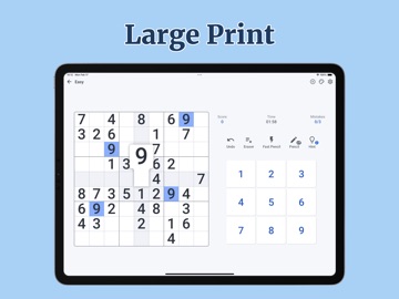 Brain Sudoku for Seniors iPad screenshot