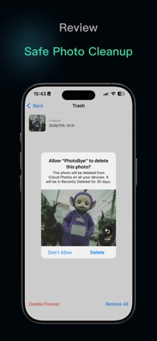 PhotoBye - Swipe. Keep. Bye. Screenshot 3 of 3