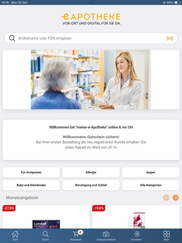meine-e-Apotheke iPad screenshot
