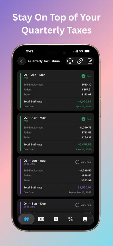 Self Employed: Income & Tax screenshot 3
