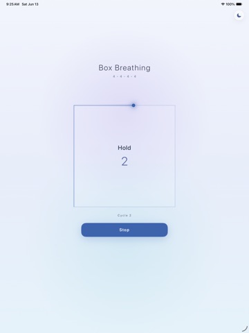 Box Breathing: Guided iPad screenshot