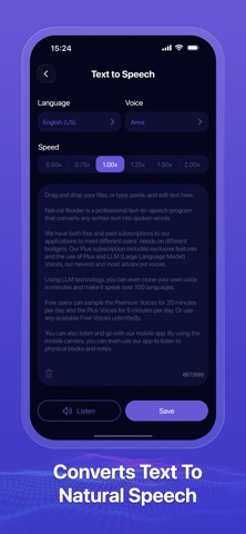 Tonica - Audio to Text screenshot