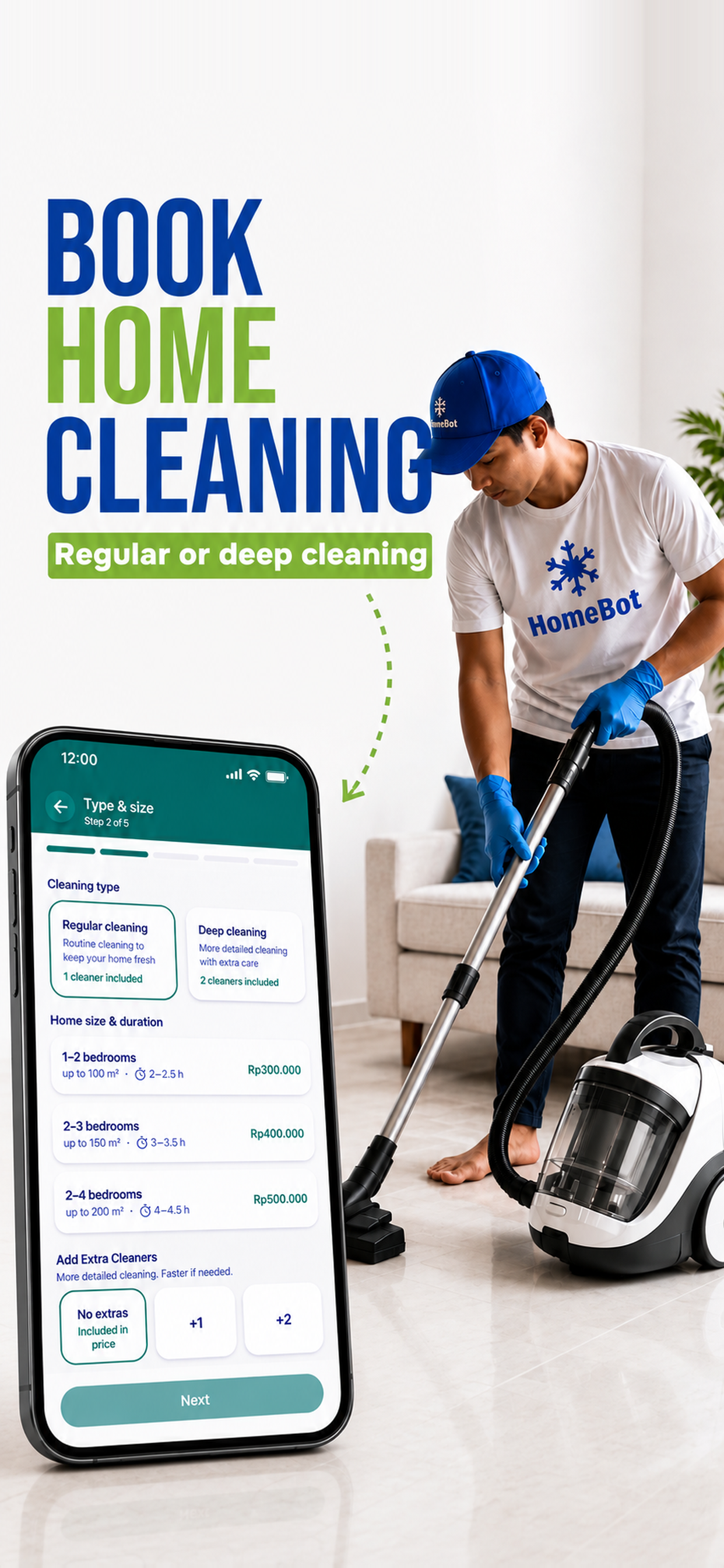 HomeBot: Cleaning & Laundry screenshot 3