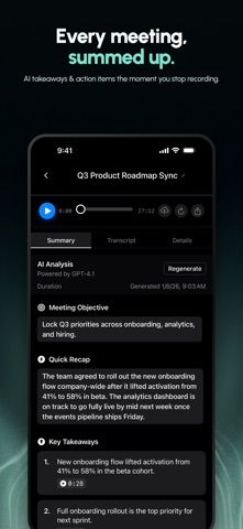 Meetly: AI Meeting Note Taker screenshot