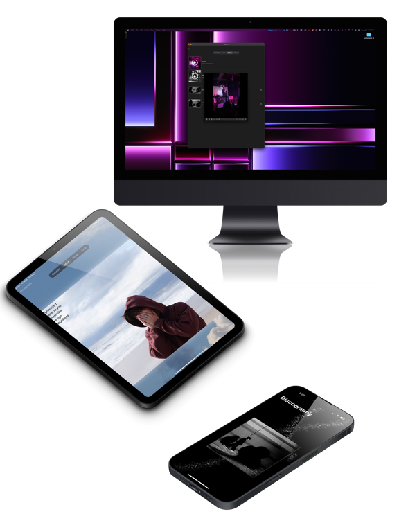 MINH iPad screenshot 1 - Music app